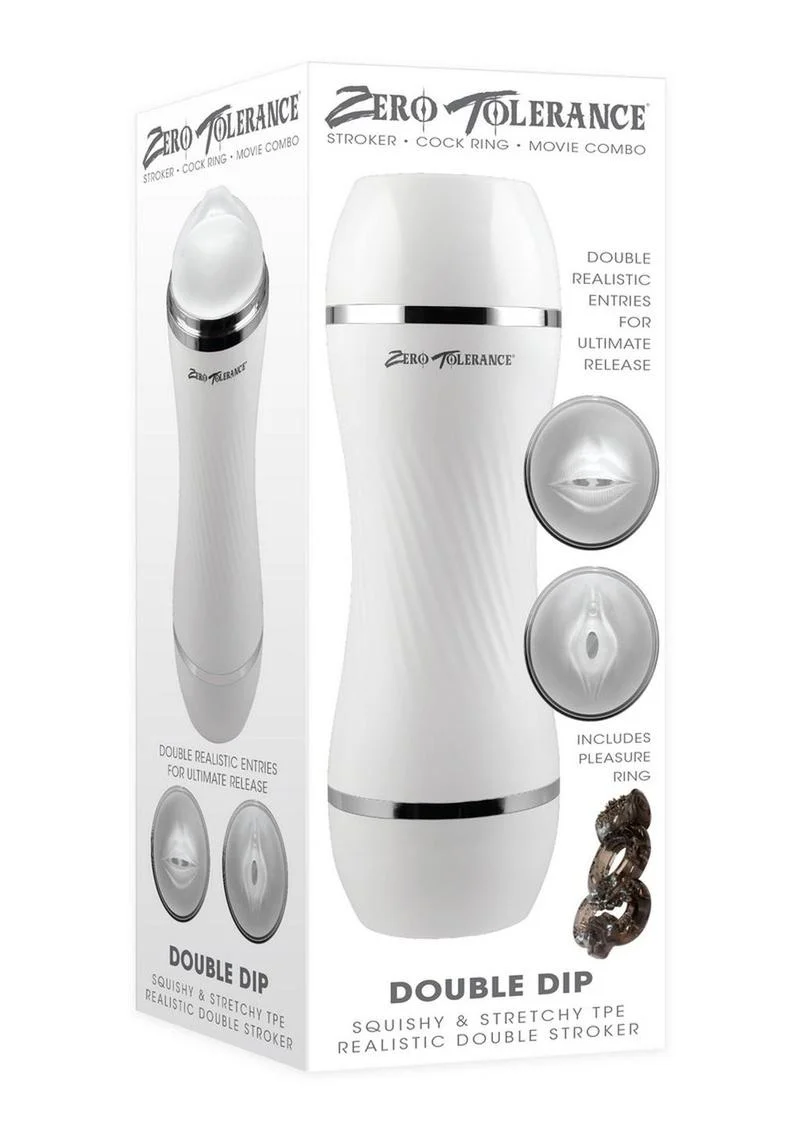 Zero Tolerance Double Dip Stroker with Cock Ring And Movie Combo - Image 4