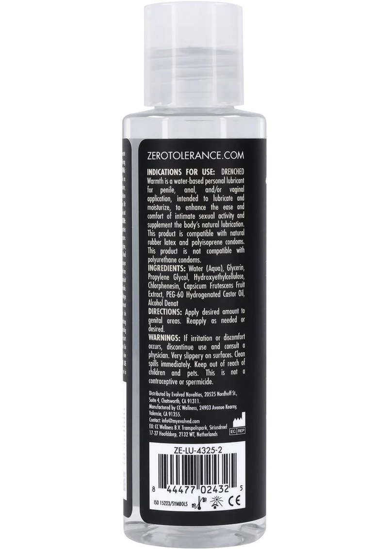 Zero Tolerance Drenched Warmth Water-Based Lubricant - Image 4