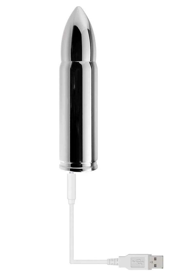Zero Tolerance Full Metal Love Rechargeable Bullet - Silver - Image 3