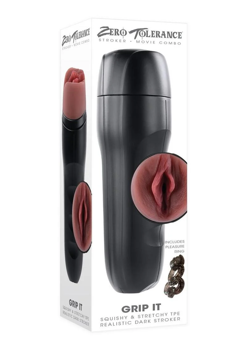Zero Tolerance Grip It Realistic Dark Stroker Squishy Stretchy TPE - Image 7