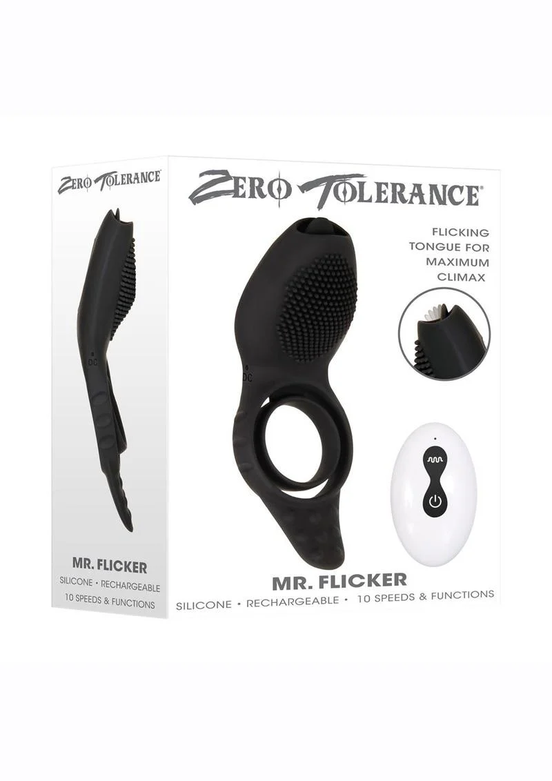 Zero Tolerance Mr. Flicker Rechargeable Silicone Cock Ring - Image 4