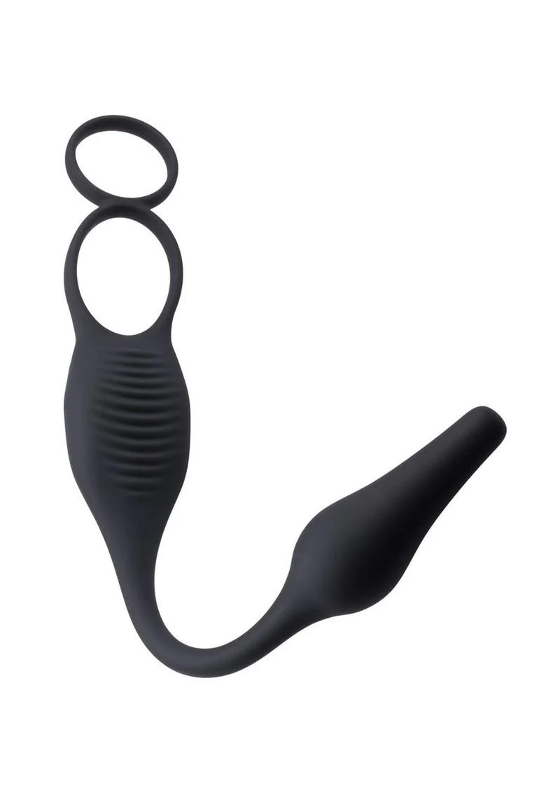 Zero Tolerance Plug And Tug Rechargeable Silicone Anal Plug and Cock Ring - Image 2