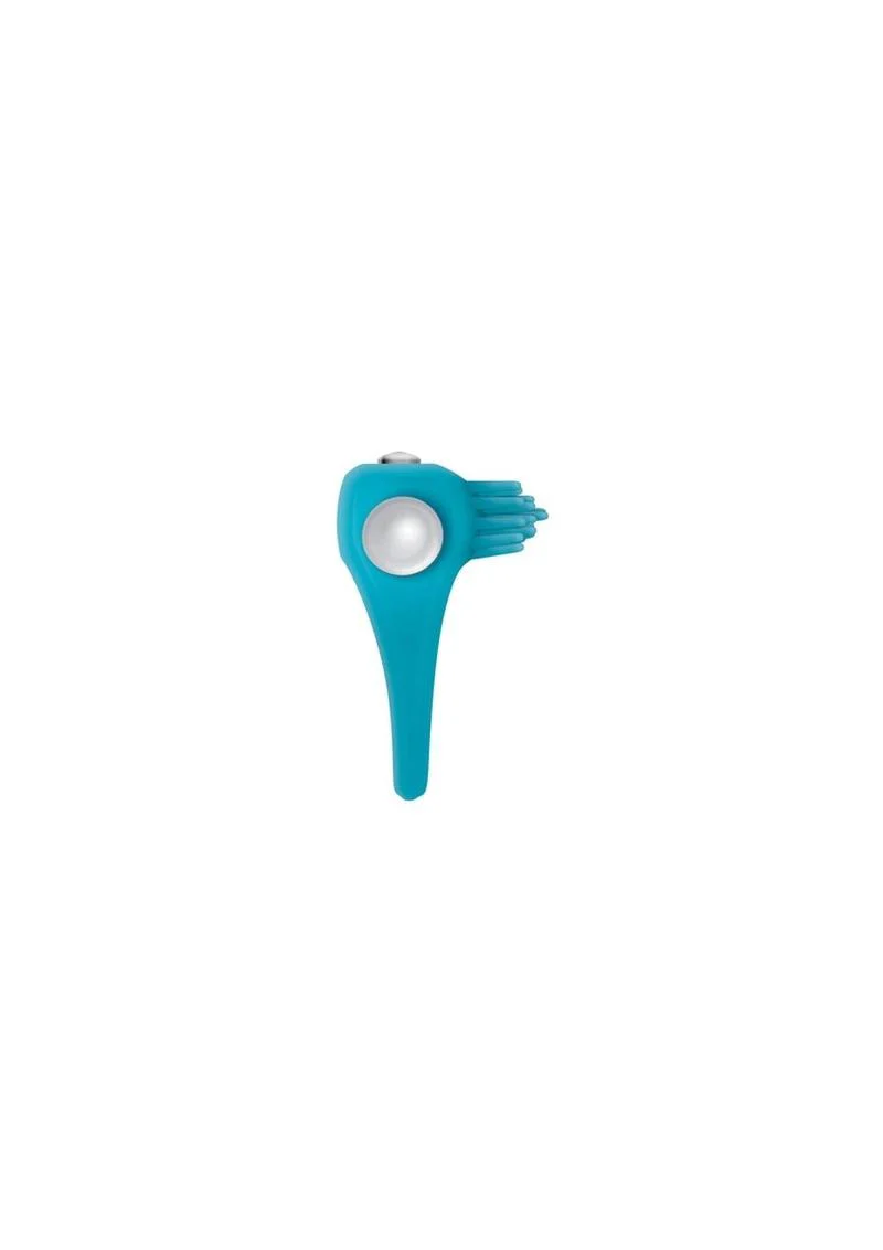 Zero Tolerance Teal Tickler Rechargeable Silicone Vibrating Cock Ring - Image 3