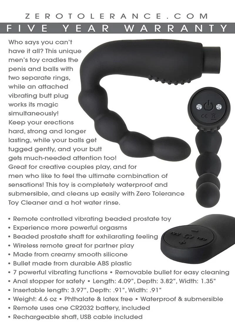 Zero Tolerance The Emperor Silicone Prostate Stimulator - Image 2