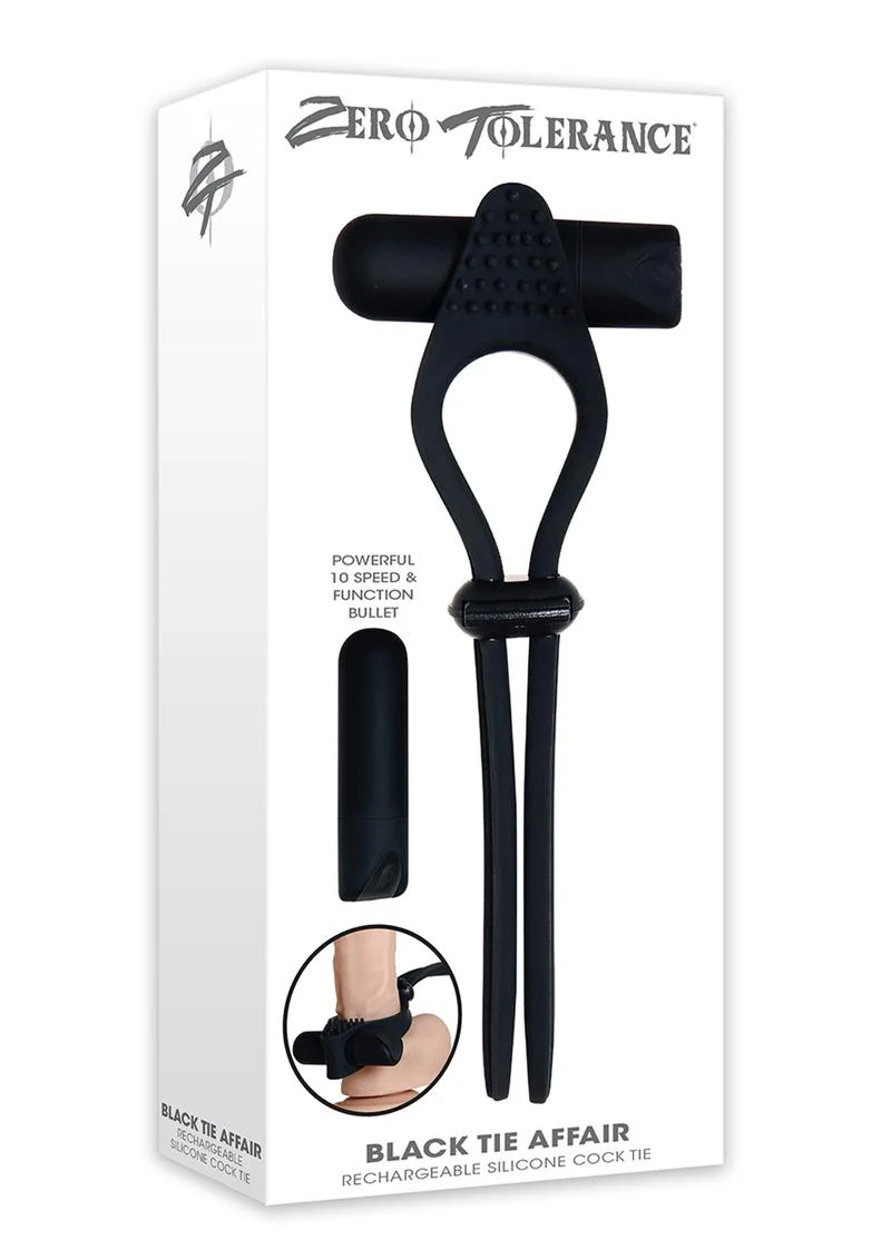 Zero Tolerance Tie Affair Rechargeable Silicone Vibrating Cock Tie - Image 4