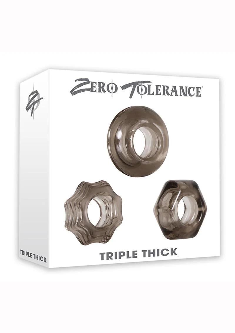 Zero Tolerance Triple Thick Thick And Comfortable Cock Ring Kit - Image 4