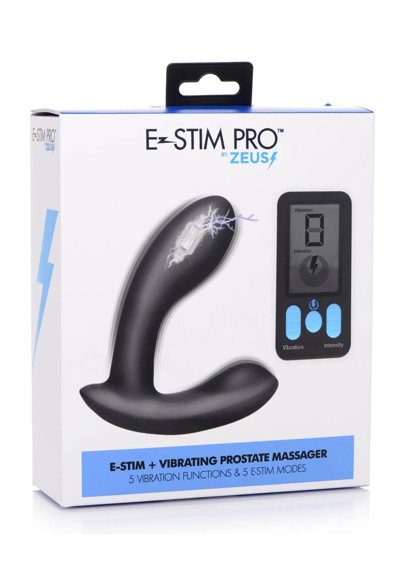 Zeus E-Stim Pro Rechargeable Vibrating Prostate Massager Remote Control - Image 3