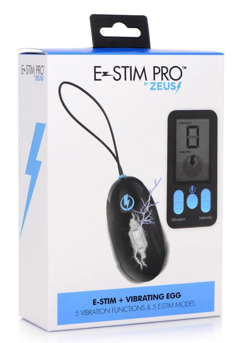Zeus E-Stim Silicone Egg Vibration with Remote Control - Image 4