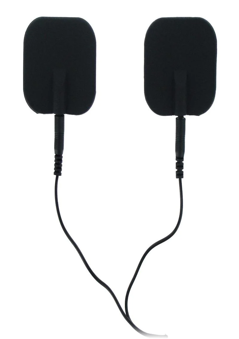 Zeus Electrosex Deluxe Black Silicone Electro Pads - Image 2