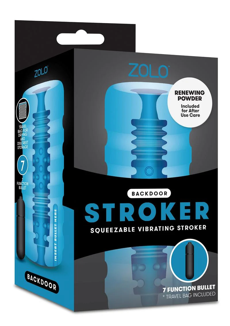 ZOLO Backdoor Stroker Squeezable Vibrating Masturbator - Image 2