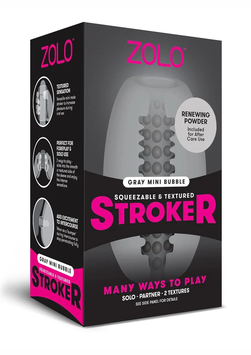 ZOLO Mini Bubble Squeezable And Textured Stroker Versatile Pleasure - Image 3