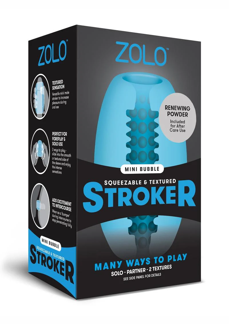 ZOLO Mini Bubble Squeezable And Textured Stroker Versatile Pleasure - Image 4
