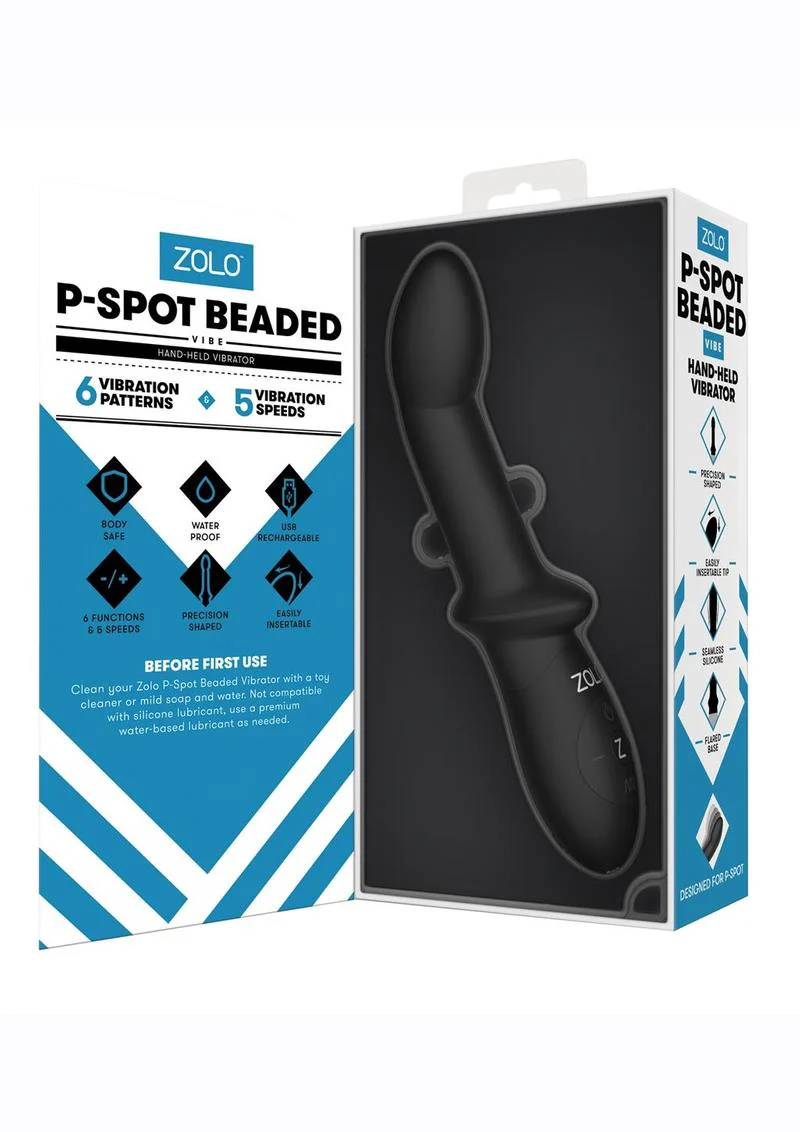 Zolo P-Spot Beaded Rechargeable Anal Vibrator - Image 2