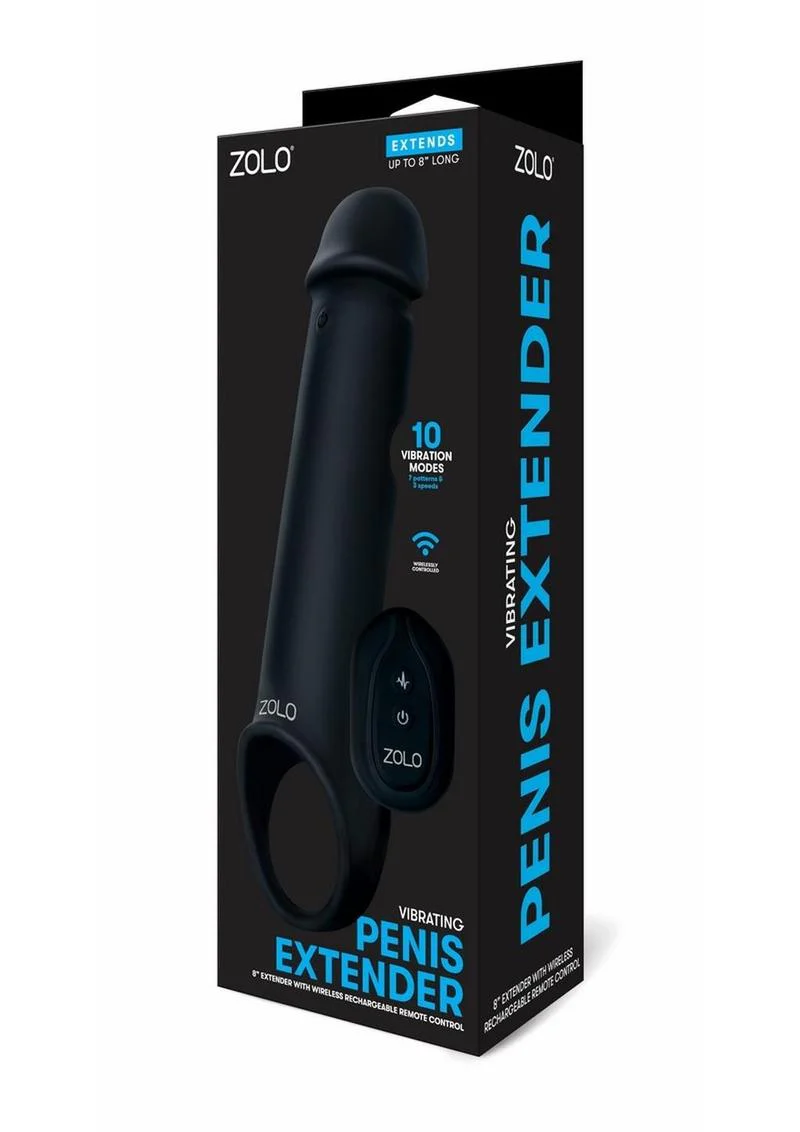 ZOLO Wireless Rechargeable Vibrating Silicone Penis Extender - Image 4